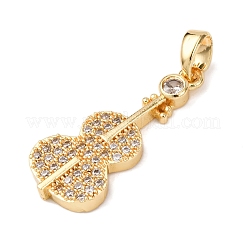 Pendentifs en laiton zircon cubique transparent&nbsp;KK-C249-02G