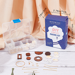 Kits de fabrication de boucles d'oreilles bricolage&nbsp;DIY-SC0014-16G