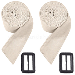 2 Stück Taillengürtel aus Polyester mit Kunststoffschnalle zum Knoten.&nbsp;AJEW-GF0014-53C