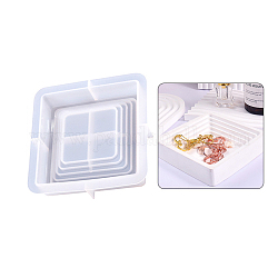 DIY Silicone Storage Molds, Resin Casting Molds, Clay Craft Mold Tools, Square, 120x120x26mm
