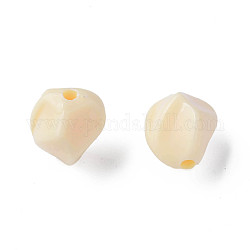 Opaque Acrylic Beads, Nuggets, PeachPuff, 16.5x15x13.5mm, Hole: 2.5mm, about 340pcs/500g