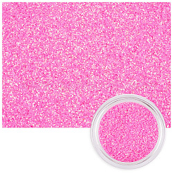 Glitter per unghie in polvere brillante effetto zucchero glitter, pigmenti per unghie colorati polvere polvere per unghie, per la decorazione di punte di nail art fai da te, rosa caldo, scatola: 3.2x3.35 cm, 8 g / scatola