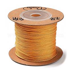 Fili di nylon tinti ecologici, cavi fili stringa, goldenrod, 0.4mm, circa 164.04 iarde (150 m)/rotolo