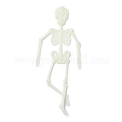 Modèle squelette lumineux en plastique, brillent dans le noir, pour la décoration d'accessoires de farce d'halloween, squelette, 350mm