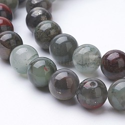 Natürlicher Jaspis Perle Stränge, Runde, 8~8.5 mm, Bohrung: 1 mm, ca. 48 Stk. / Strang, 15.3 Zoll