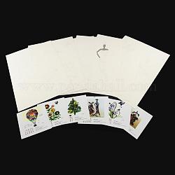 Carton bricolage papier quilling outils dessins exemples de cartes, couleur mixte, 290x210mm