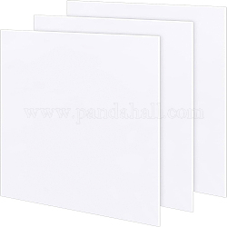 Benecreat発泡PVCモールドプレート  長方形  砂テーブルモデル材料供給  ホワイト  300x400x3mm