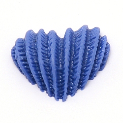 Cabochons en résine, bricolage pour boucles d'oreilles et accessoires d'épingle à cheveux, cœur, bleu royal, 16x20x6.5mm