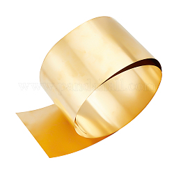 Латунный лист, золотой свет, 100x0.3 мм