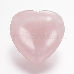 Perlas naturales de cuarzo rosa, corazón, 13x25x25mm, agujero: 2 mm