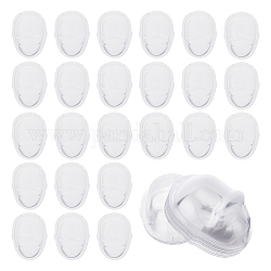DICOSMETIC 24Pcs 60cm Doll Mask Making Kit Clear Dolls Masks Makeup Protector Transparent Dolls Face Cover Doll Head Protector for DIY Crafting Accessories