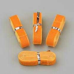 5/8 Zoll einseitiges Samtband, orange, 5/8 Zoll (16 mm), etwa 1.094yards / bundle (1m / Bündel)