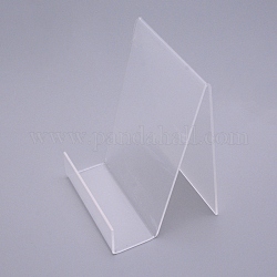 Présentoirs de livre en acrylique, rectangle, clair, 10x15x14.5 cm