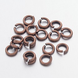 Anillos de salto abiertos anillos de salto de latón, cobre rojo, 5x1mm, 18 calibre, diámetro interior: 3 mm, aproximamente 6000 unidades / 500 g