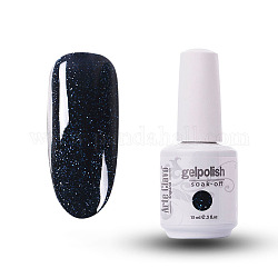 15ml Special Nail Gel, for Nail Art Stamping Print, Varnish Manicure Starter Kit, Midnight Blue, Bottle: 34x80mm