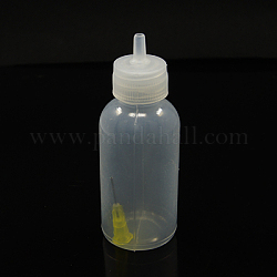 Plastic Glue Bottles, Clear, 82x29mm, Bottleneck Diameter: about 12mm, Capacity: 30ml(1.01 fl. oz)