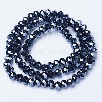 Chapelets de perles en verre électroplaqué&nbsp;EGLA-A034-P3mm-A18-1