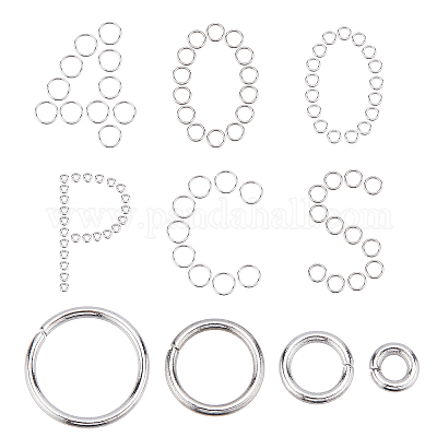 Wholesale SUNNYCLUE 1 Box 400PCS 304 Stainless Steel Thick Strong Jump  Rings Silver Metal Rings Craft Polished Smooth Connector Jump Rings for  Jewelry Making Charms DIY Keychain Necklace Bracelet Accessories 