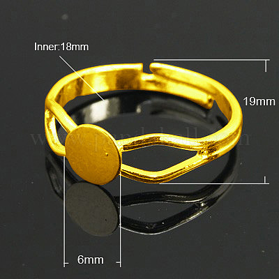 Messingring Komponenten&nbsp;KK-C3044-6mm-G-NF-1