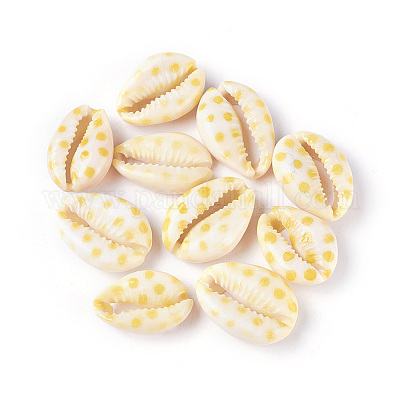 Perles de cauris imprimées&nbsp;SHEL-X0004-02-1
