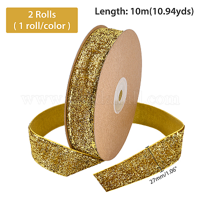 Side Glittery Metallic Grosgrain Ribbon, Holiday Ribbons, Wholesale  Ribbon Manufacturer