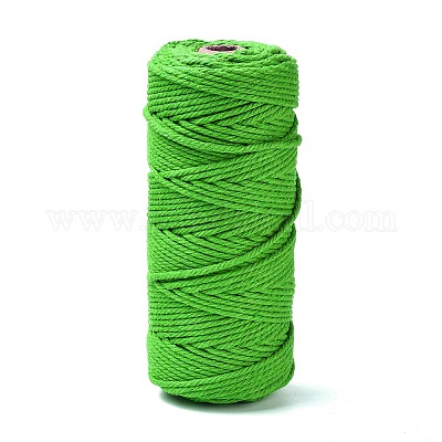 Coloured Twine - 100m roll - Black/ Red/ Blue/ Green or Yellow & White -  Cotton