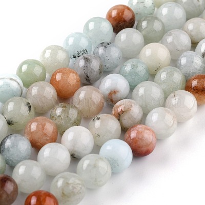 Natürliche weiße Jade Perlen&nbsp;G-G766-C-26-1