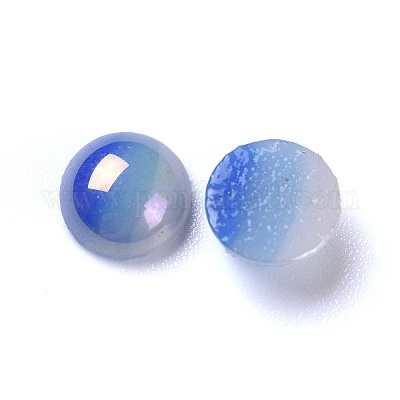 Cabochon di vetro opaco&nbsp;GGLA-S038-10E-6mm-1