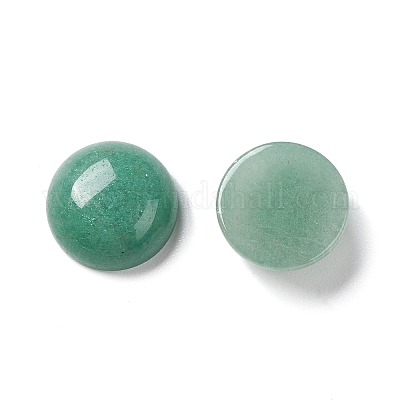 Natürlichen grünen Aventurin Cabochons&nbsp;G-P393-R15-12mm-1