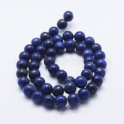 Natürlicher Lapislazuli Perlenstränge&nbsp;G-P348-01-4mm-1