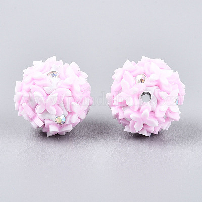 Handgefertigte Polymer Clay Strass- und Harzperlen&nbsp;CLAY-T022-01F-1