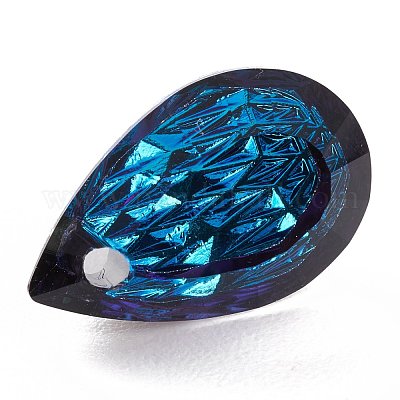 Pendentifs en strass en verre gaufré&nbsp;GLAA-J101-05A-001BB-1