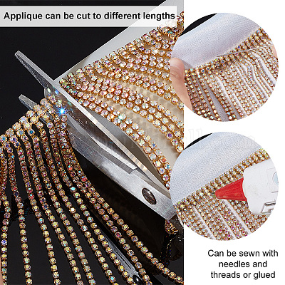 How to use Cup Chain Ends to make Rhinestone Fringe Earrings 