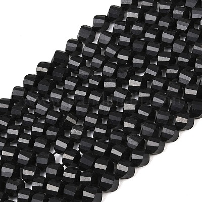Natürliche Shungit Perlen Stränge&nbsp;G-P611-C35-01-1