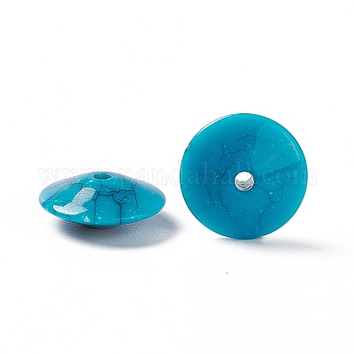 Perles acryliques opaques craquelées&nbsp;OACR-C006-42-1