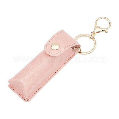 Chapstick Holder Keychain Bag Small Lip Balm Sleeve Pouch Lipstick Portable  Storage Bag Lip Gloss Carrying Case With Keychain For Women (chapstick bag)