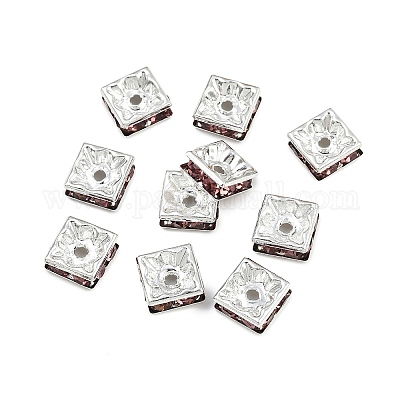 Messing Strass Zwischen perlen&nbsp;RSB074NF-17S-1