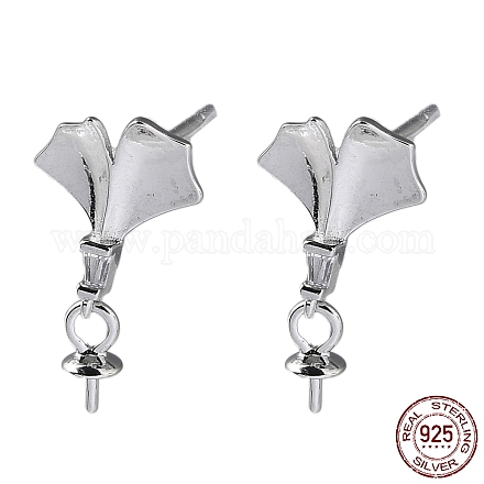 Accessoires pour boucles d'oreilles en argent sterling rhodié 925 STER-M115-20P-1