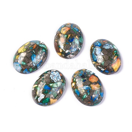 Synthetic Turquoise Cabochons X-G-L502-18x25mm-04B-1