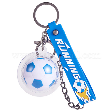 Soccer Keychain Cool Soccer Ball Keychain with Inspirational Quotes Mini Soccer Balls Team Sports Football Keychains for Boys Soccer Party Favors Toys Decorations JX297B-1