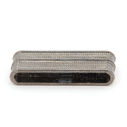 Alloy Rectangle Magnetic Clasps PALLOY-M040-01B-1