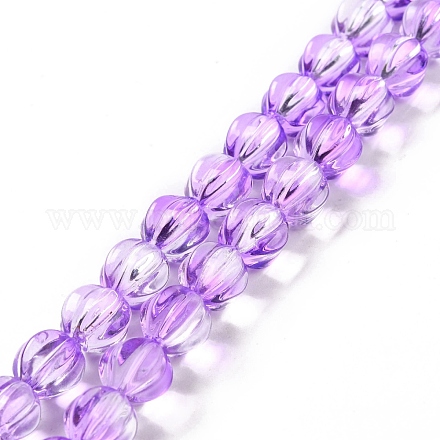 Chapelets de perles en verre transparente   GLAA-F114-02B-01-1