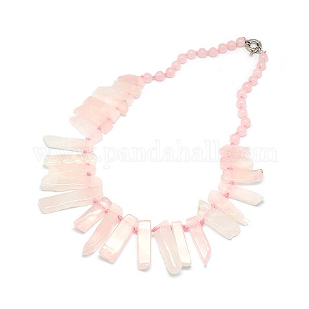 Colliers de perles avec pierres précieuses naturelles NJEW-P083-01-1