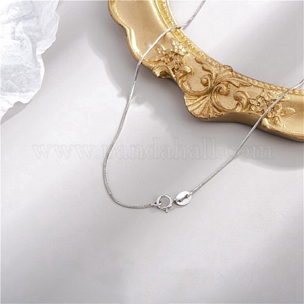 925 Sterling Silver Snake Chain Necklaces NJEW-BB70538-B-1
