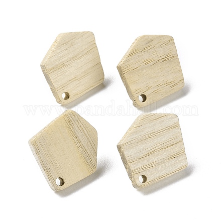 Fornituras de aretes de madera de fresno EJEW-N017-011D-1