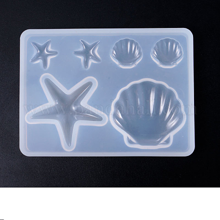 Moules en silicone bricolage coquille et étoile de mer SIMO-PW0001-042-1