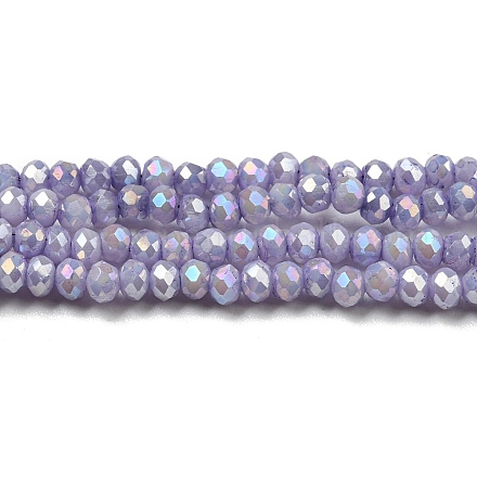 Cuisson opaque de perles de verre peintes DGLA-F002-03B-1