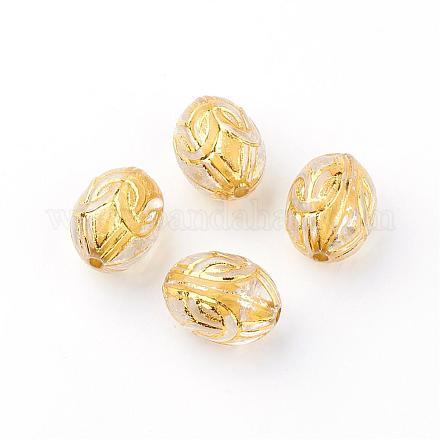 Perles acryliques plaquées MACR-Q001-05-1
