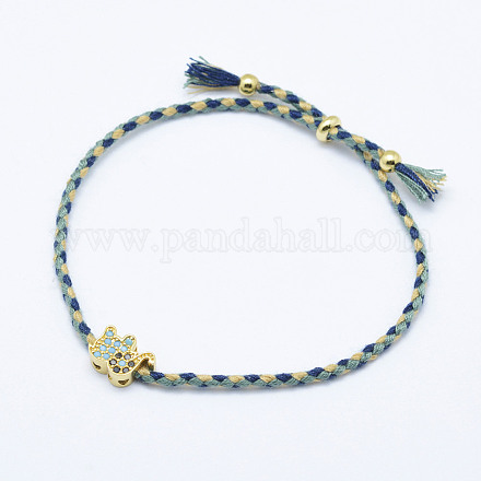 Nylon Cord Bracelets X-BJEW-P173-25-1