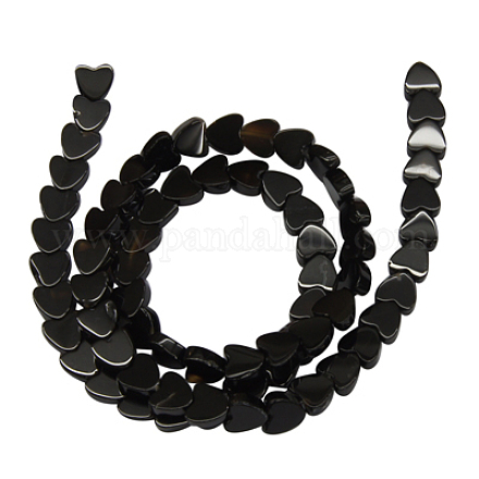 Natural Black Onyx Beads Strands Z27YE011-1